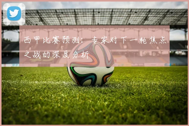 西甲比赛预测:专家对下一轮焦点之战的深度分析